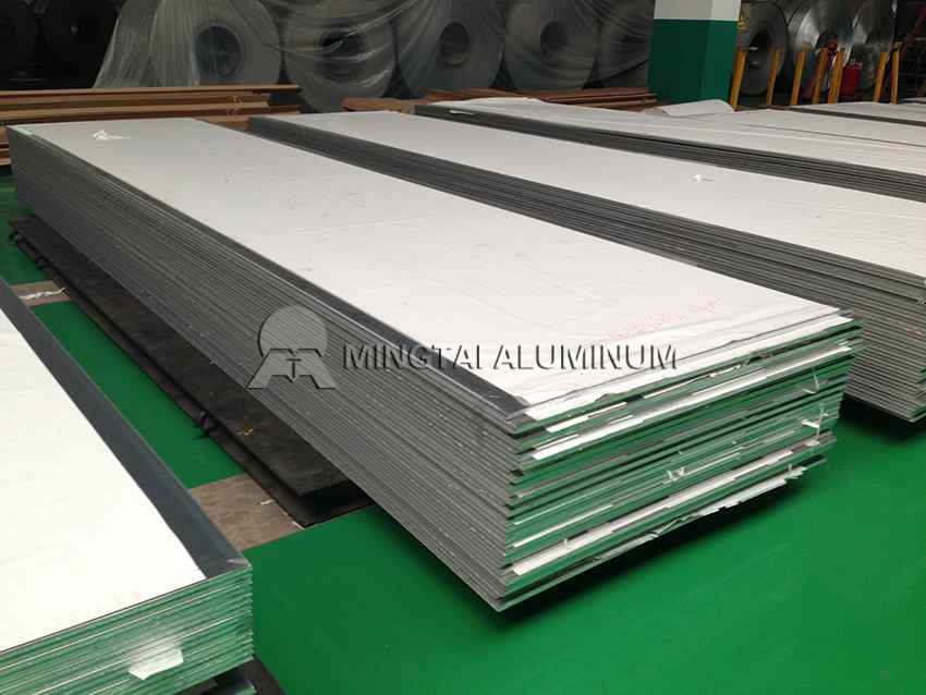 Aluminum plate for tanker trailer