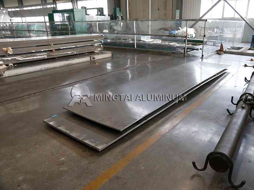 Stamped aluminum sheet