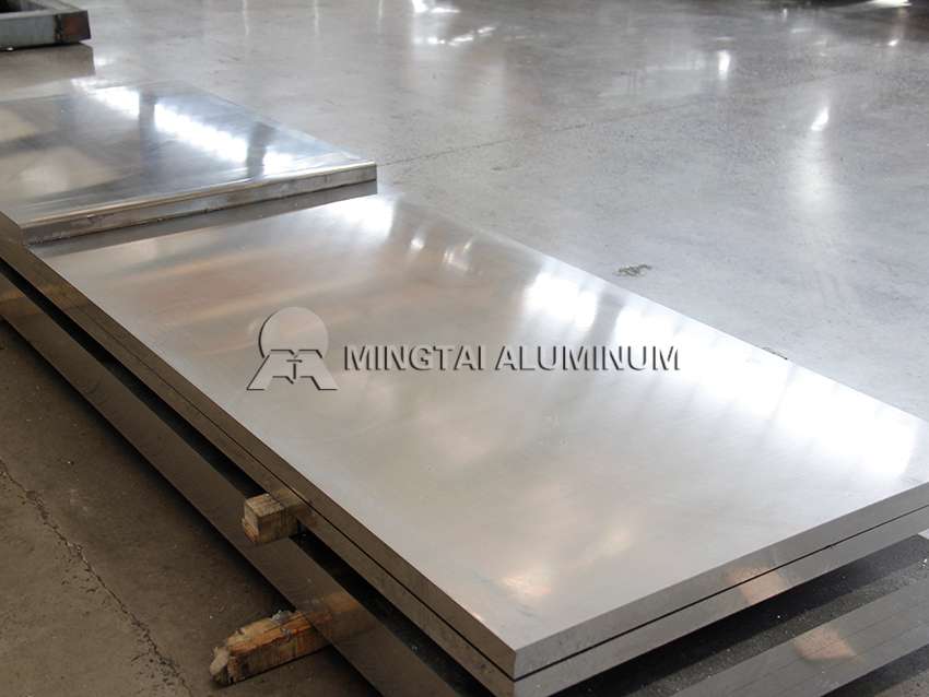 Stamped aluminum sheet